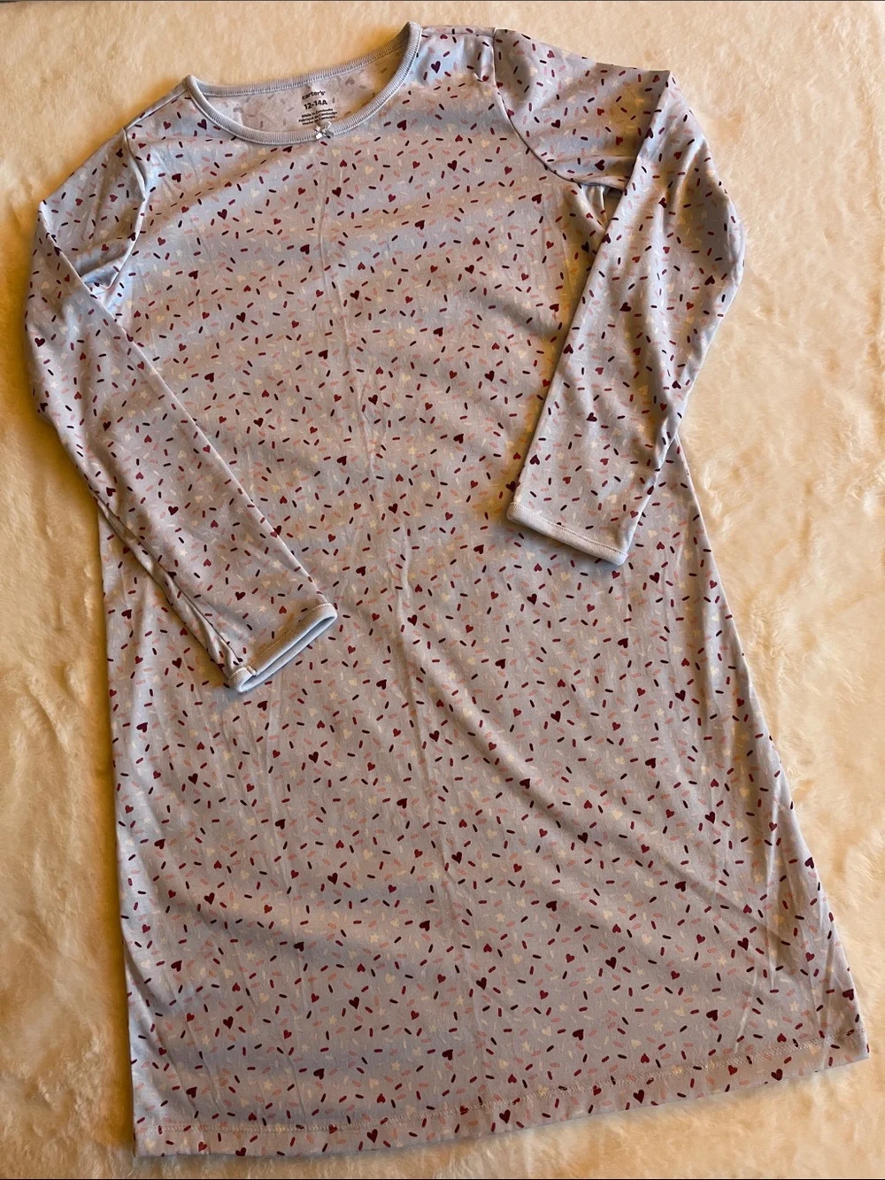 Carter’s Girls Confetti Nightgown/Dress SZ 12-14
